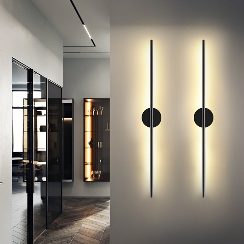 1-light led indoor wandlampen nordic stijl inbouw wandlampen moderne eenvoudige woonkamer winkels/cafes acryl wandlamp 110-120v 220-240v 2025 - $141.99 –P5