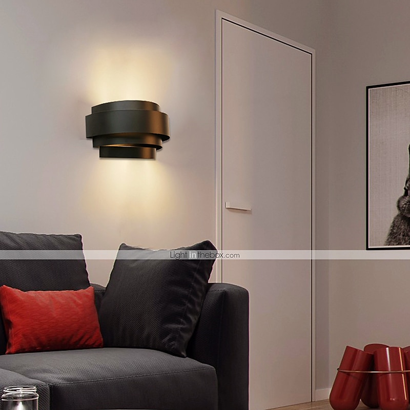 2025年 Lightinthebox 屋外フラッシュマウントウォールライト LED 60 ワット経路金属半円ウォールライトモダンコンテンポラリー 110-120v 220-240v  コレクション – $32.99 –P3