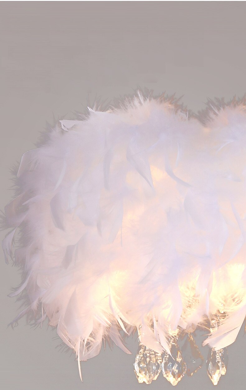 Lámpara colgante de 40/50 cm diseño único araña led pluma de metal galvanizado contemporáneo moderno 220-240 v 2026 - $158.99 –P4