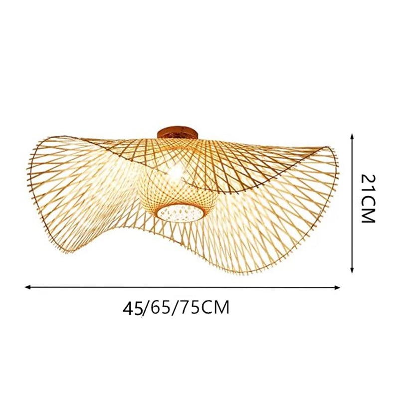 45/65/75 cm design lucerny pod omítku stropní svítidla lakovaná dřevěná/bambusová lampa severský styl 220-240v 2025 - $375.19 –P11