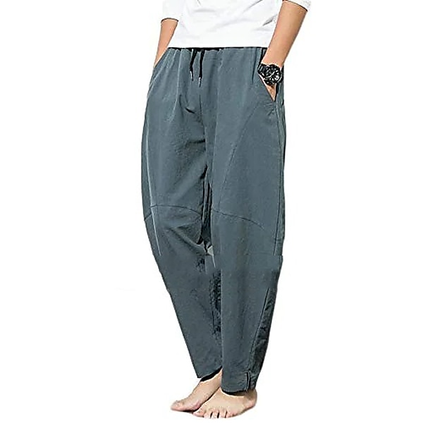 Domple Women Harem Casual Print Cropped Pants Loose Fit Club Beach Baggy Pants Trousers