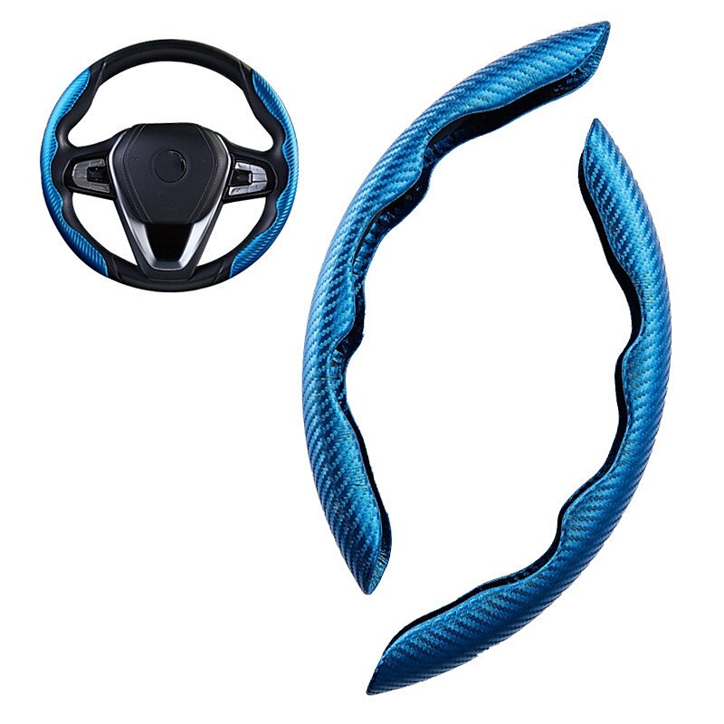 coprivolanti coprivolante modello in fibra di carbonio per donna&amp;uomo, accessorio per auto sicuro e antiscivolo blu / rosa cipria / nero per universale tutti gli anni del 2025 a $24.99 –P9