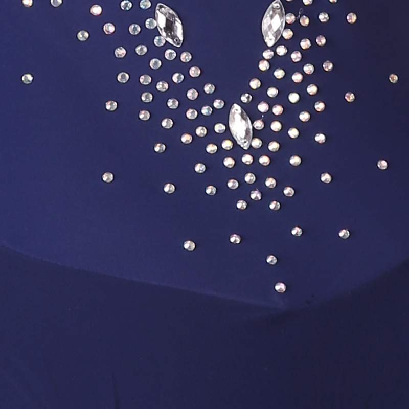 Rochie de Patinaj Artistic Pentru femei Fete Πατινάζ στο πάγο Rochii Ținute Alb Bleumarin Albastru celest Peteci Plasă Spandex Înaltă Elasticitate Antrenament Profesional Competiție Ținută Patinaj 2025 - $112.99 –P16