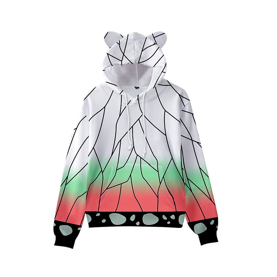 Kamado Nezuko Hoodie Anime Cartoon Anime 3D 3D Cat Ear Harajuku For Boys Girls' Kid's Back To School 3D Print 2025 - $24.99 –P3