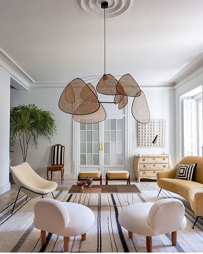 60/80/100 cm sputnik design lámpara colgante led metal estilo vintage sputnik acabados pintados vintage country 220-240v 2025 - $279.99 –P4