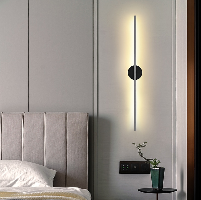 1-light led indoor wandlampen nordic stijl inbouw wandlampen moderne eenvoudige woonkamer winkels/cafes acryl wandlamp 110-120v 220-240v 2025 - $141.99 –P4