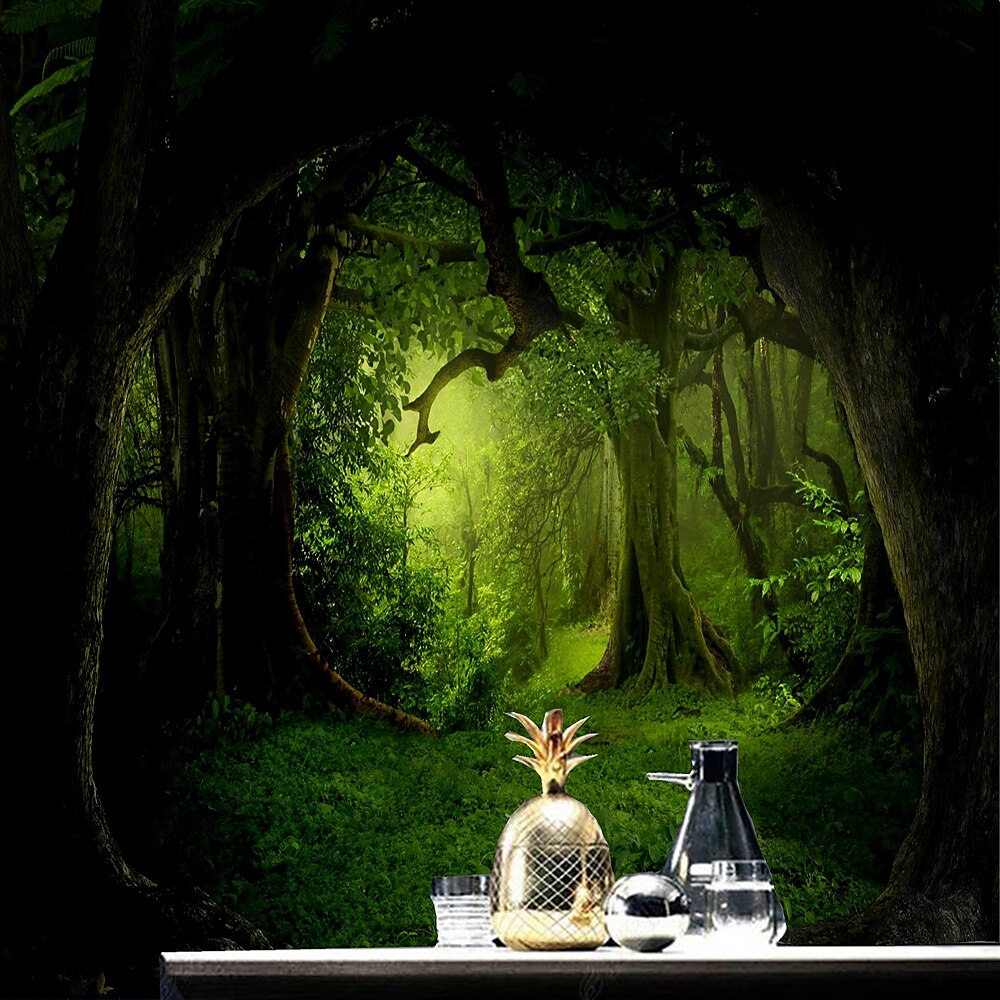 Cool Wallpapers Nature Forest Wallpaper Wall Mural Wall Sticker Covering Print Peel and Stick Removable Self Adhesive Secret Forest PVC / Vinyl Home Decor 2025 - $57.99 –P5