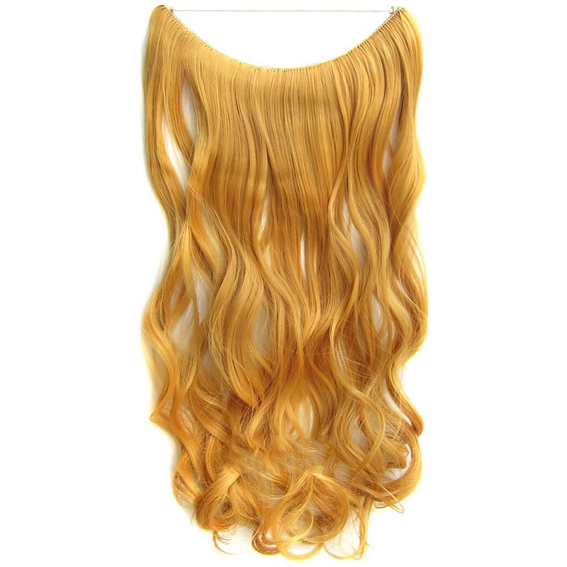 No Clip No Glue Invisible Halo Hair Extension 24inch Long Wavy Hair Synthetic Heat Resistant String Hairpiece 2025 - $19.49 –P13