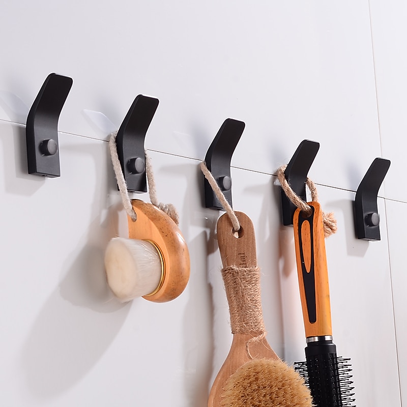 γάντζο ρόμπα δημιουργική διασκέδαση&amp; ιδιότροπο αλουμίνιο 5τμχ - μπάνιο / μπανιέρα ξενοδοχείου επιτοίχια 2026 - $32.99 –P4