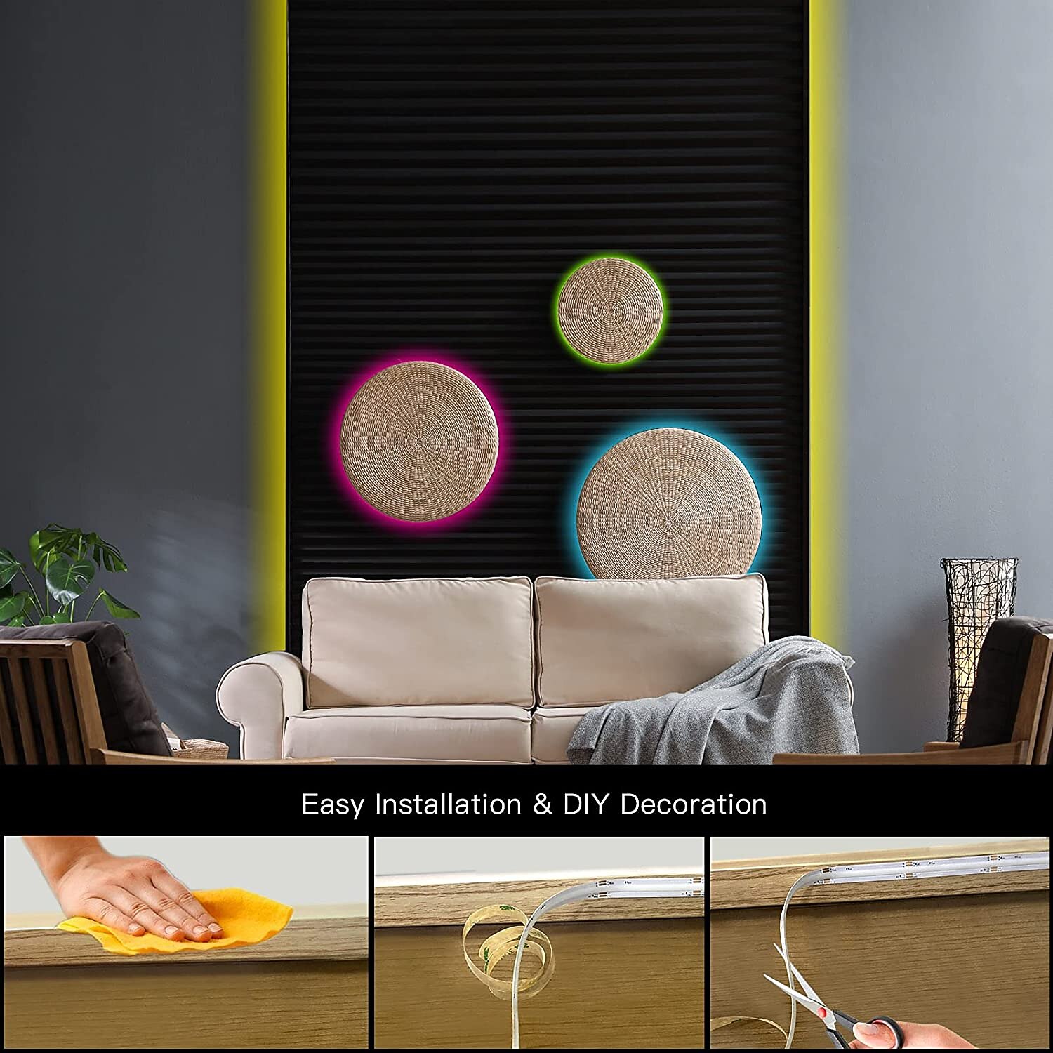 32.8ft 10m COB WiFi LED Smart Strip Lights Christmas Decor Music Sync RGB Color Changing with Work with Alexa Google for Bedroom Home TV Back Light DIY Décor 2025 - $84.99 –P10