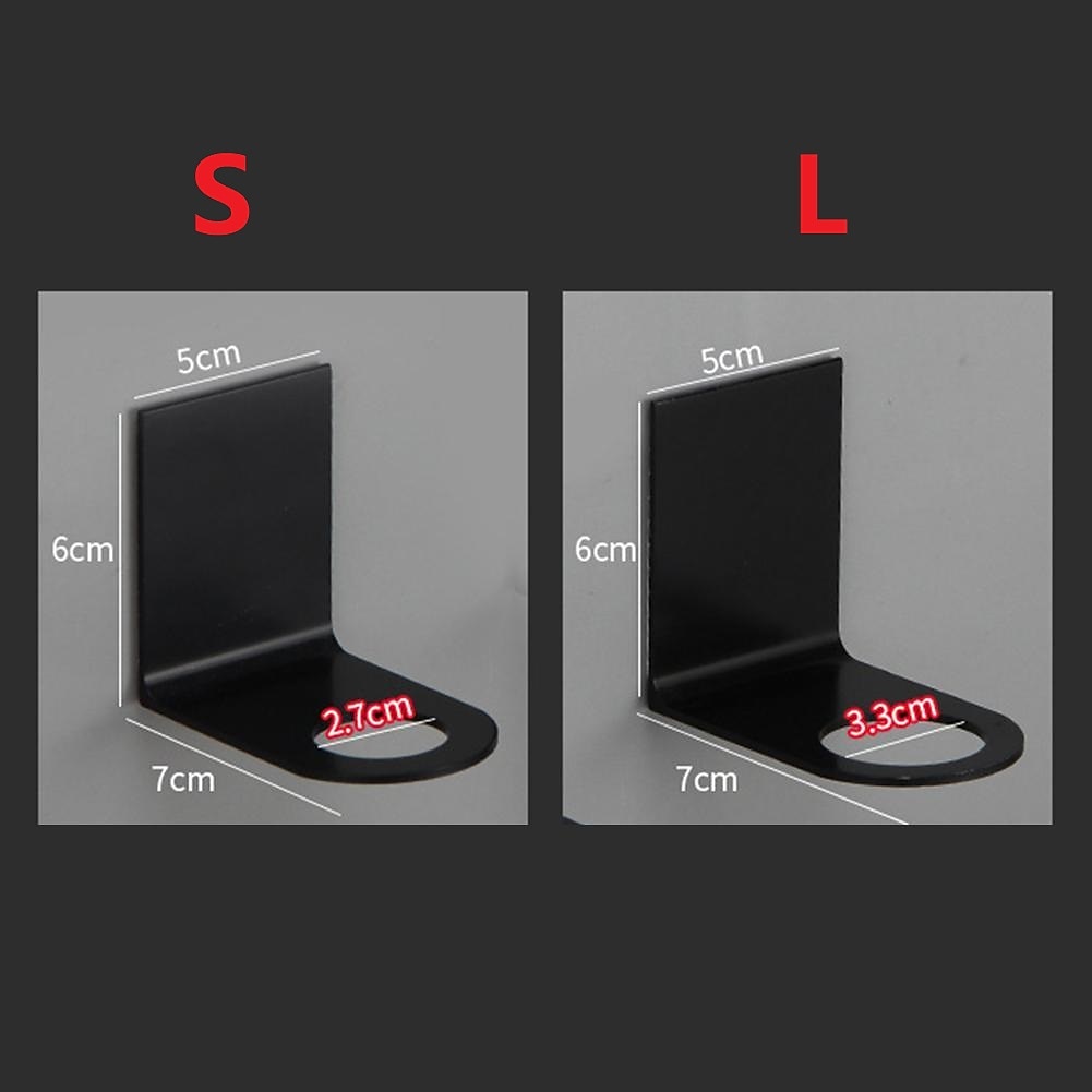 2 Pieces Bottle Holder Durable Stainless Steel Bottle Hanger Stand Traceless Metal Hook Free of Punch Wall Mounted Soap Bottle Holder 2025 - $11.49 –P4
