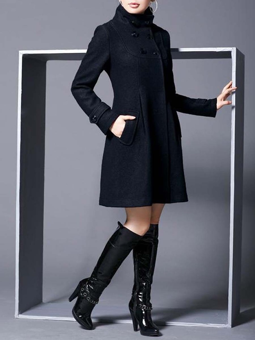 Black Casual Wear Ladies Winter Coat at Rs 350/piece(s) in New