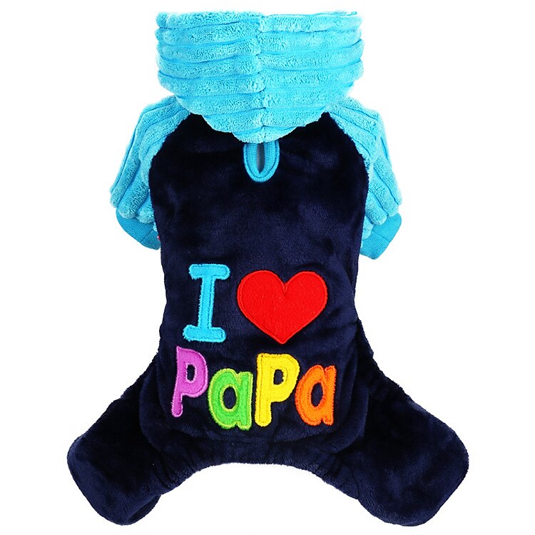 haine pentru câini îi iubesc pe tata și mama iarnă haine pentru câini pentru animale de companie paltoane pentru câini mici, mijlocii, jachete pentru pudel chihuahua (m, i love mama) 2025 - $27.99 –P6