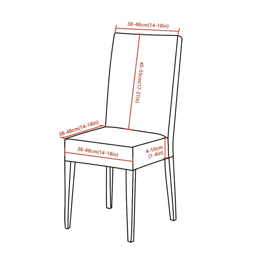 Housse de chaise de salle à manger géométrique 1 pièce, housse de siège extensible, housse de protection de chaise pour salle à manger, mariage, décoration de Noël de 2025 ? $8.99 –P1