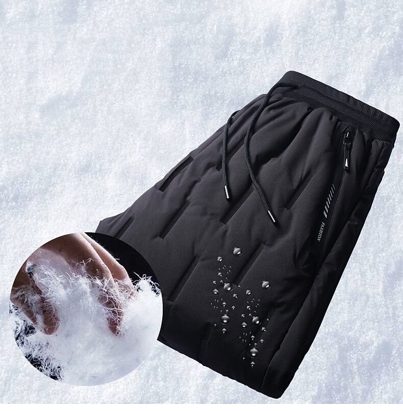 Férfi Munka nadrág Fleece bélelt nadrág Túrázás lefelé nadrág Télikabát Tél Ősz Külső Melegen tartani Szélbiztos Könnyű Kopásállóság Alsók Fekete Halászat Mászás Tengerpart L XL XXL XXXL 4 XL 2026 - $46.99 –P1
