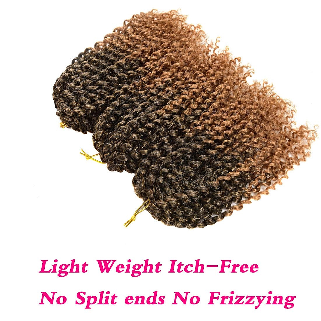 Short Hair Extensions Kinky Curly Crochet Braids Ombre Braiding