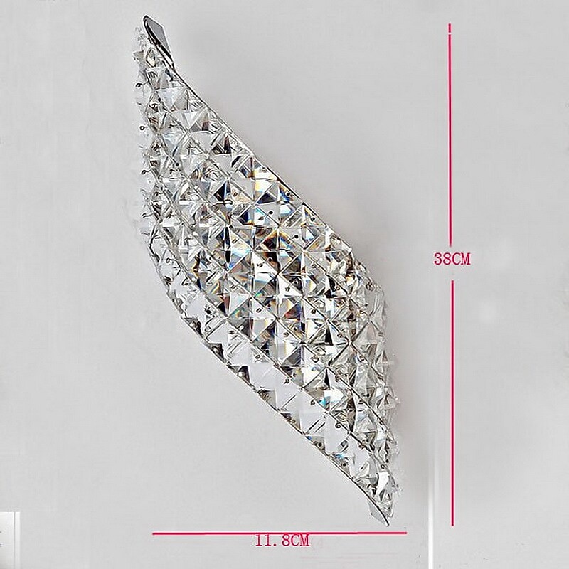 38 см современный прихожей кристалл дизайн заподлицо настенные светильники светодиодный металлический настенный светильник 110-120 в 220-240 в 20 Вт / g4 2026 - $99.99 –P1