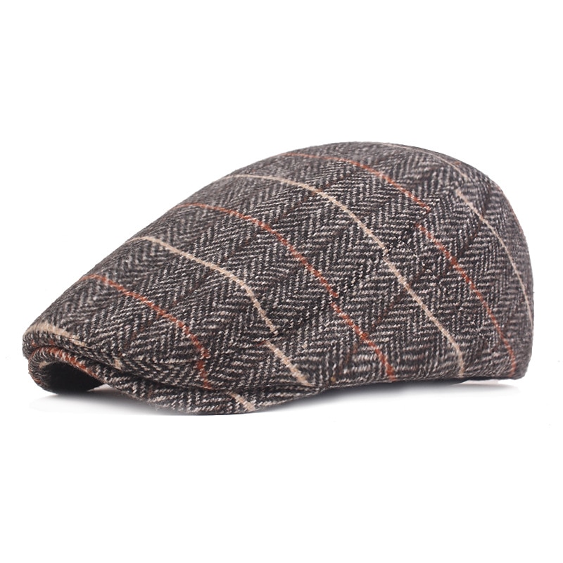 Per uomo Cappello basco Berretto in tweed Marrone Beige Cotone Streetwear Moda La moda degli anni '20 Esterno Giornaliero Per uscire Banda Caldo del 2025 a $17.99 –P6