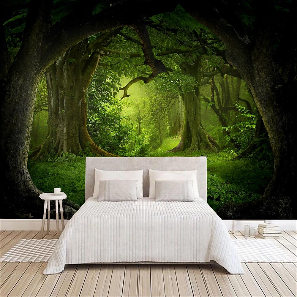 Cool Wallpapers Nature Forest Wallpaper Wall Mural Wall Sticker Covering Print Peel and Stick Removable Self Adhesive Secret Forest PVC / Vinyl Home Decor 2025 - $57.99 –P3