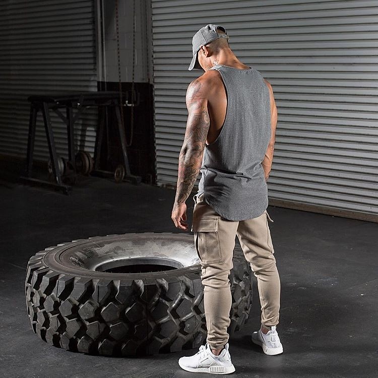 Men's Running Tank Top Workout Tank Sleeveless Vest / Gilet Summer Cotton Breathable Quick Dry Yoga Fitness Running Sportswear Activewear Black White Green 2026 - $13.99 –P15