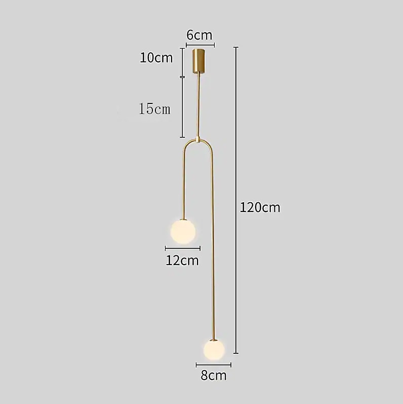 2-valaisin led-riippuvalaisin 120cm himmennettävä maapallo ympyrä design-riippuvalaisin akryyli taiteellinen muodollinen moderni pohjoismainen tyyli kaupat / kahvilat ruokasali makuuhuone lastenhuoneen valot 110-240v 2025 - $167.99 –P1