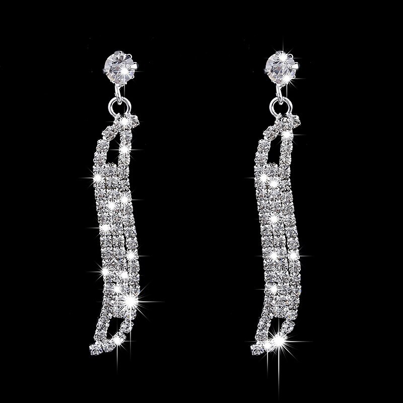 Set di gioielli 2 pezzi Rame Strass 1 collana Orecchini Per donna Di tendenza Semplice Lusso geometrico Di forma geometrica Parure di gioielli Per Feste Invitati del matrimonio Occasioni speciali del 2025 a $10.99 –P3