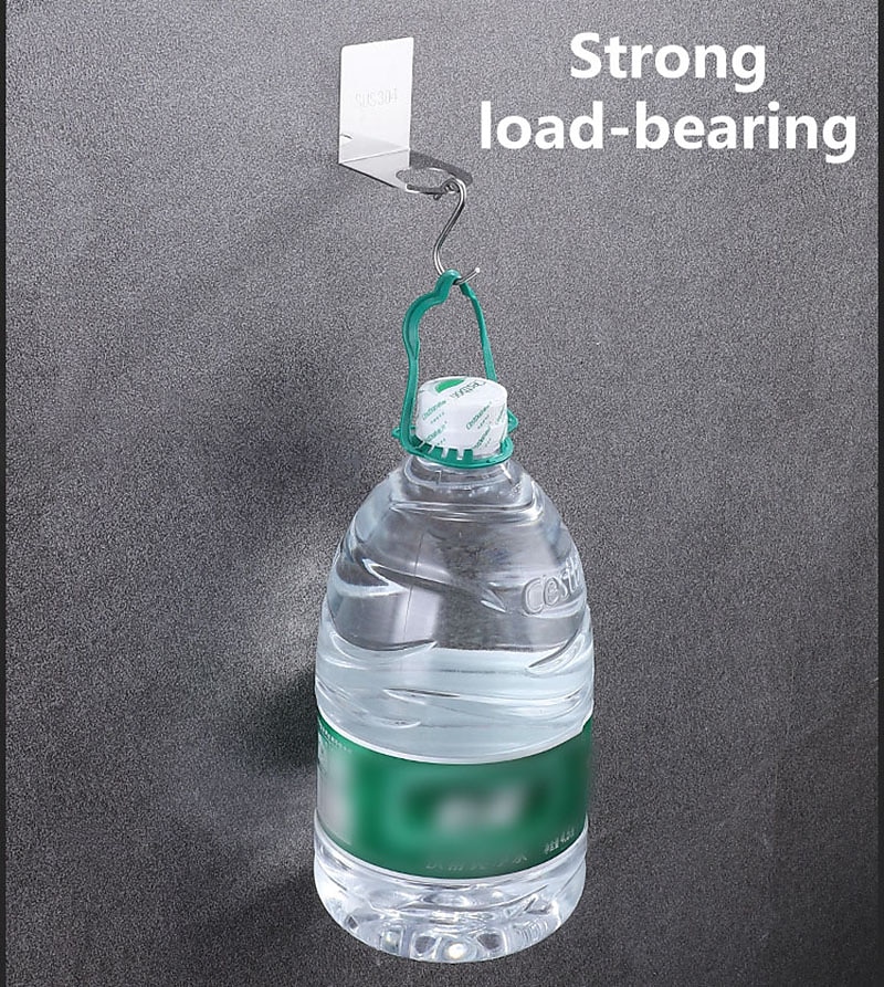 2 Pieces Bottle Holder Durable Stainless Steel Bottle Hanger Stand Traceless Metal Hook Free of Punch Wall Mounted Soap Bottle Holder 2025 - $11.49 –P3