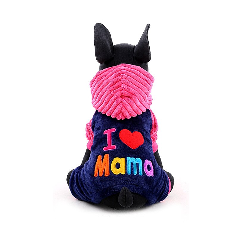 haine pentru câini îi iubesc pe tata și mama iarnă haine pentru câini pentru animale de companie paltoane pentru câini mici, mijlocii, jachete pentru pudel chihuahua (m, i love mama) 2025 - $27.99 –P1