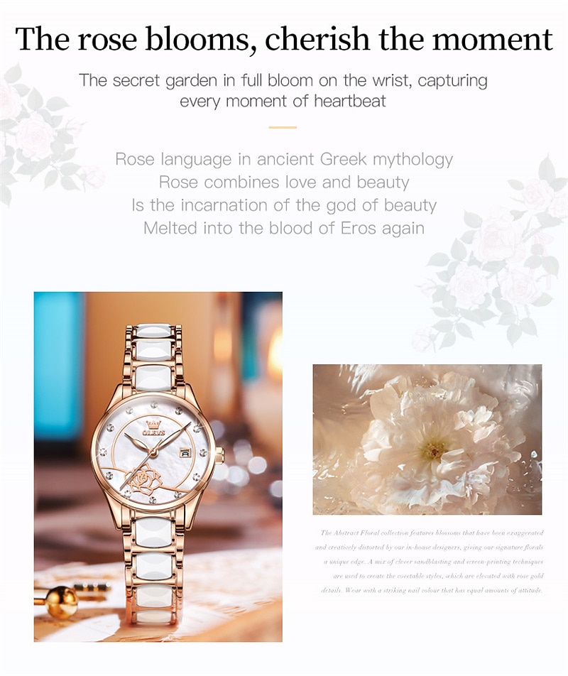 OLEVS Women's Wrist Watche Mechanical Watch for Women Analog Automatic self-winding Stylish Fashion Waterproof Luminous Rhinestone Titanium Alloy Stainless Steel 2025 - $71.99 –P3