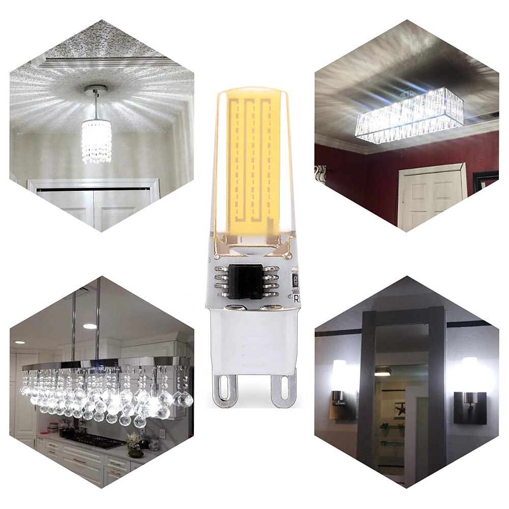 10PCS 6PCS 2PCS G4 G9 E14 LED Bulb 5W Replaces 50W Halogen Bulb 2508-COB Mini Bulb for Cabinet Landscape Chandelier Light Appliance Bulbs AC220V 2025 - $12.49 –P6