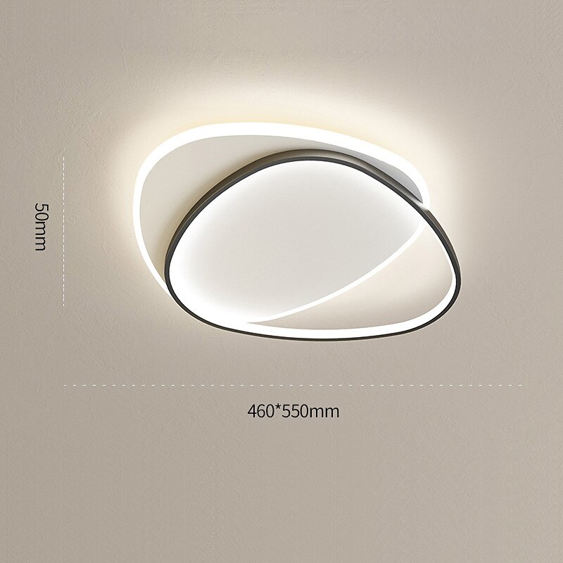 luz de teto led moderno simples básico 37 cm 46 cm formas geométricas embutidas luzes de metal estilo moderno acabamentos geométricos pintados 220-240v 110-120v de 2025 por $169.99 –P4