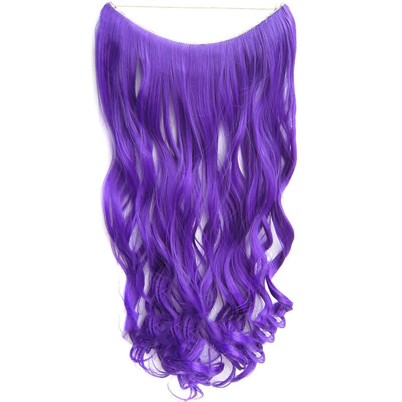 No Clip No Glue Invisible Halo Hair Extension 24inch Long Wavy Hair Synthetic Heat Resistant String Hairpiece 2025 - $19.49 –P15