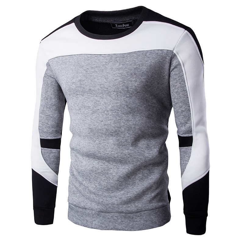 Men's Hoodie Sweatshirt Pullover Hoodie Sweatshirt Black Navy Blue Gray White Crew Neck Hooded Color Block Graffiti Print Going out Streetwear Urban Cotton Streetwear Casual Hip Hop Winter Spring 2025 - $17.99 –P3