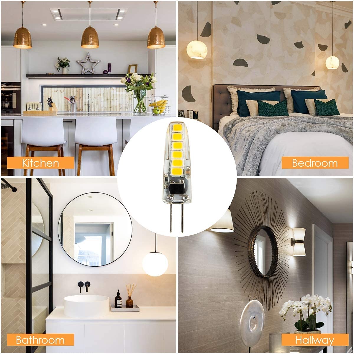 10st g4 led lamp niet-dimbare ac220v g4 bi-pin gloeilamp 1.5w (20w halogeenlamp vervanging) warm wit en wit twee kleurtemperatuur 2025 - $20.99 –P10