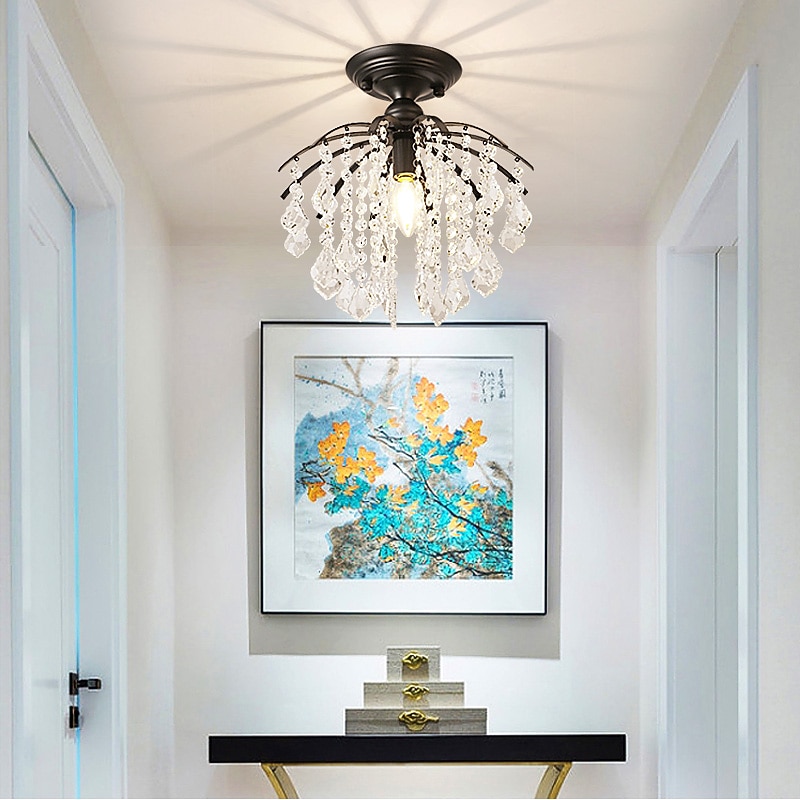 28 ס"מ עיצוב ייחודי נברשות תקרה אור led מתכת ספוטניק גימורים וינטג' קאנטרי 220-240v 2025 - $249.39 –P2