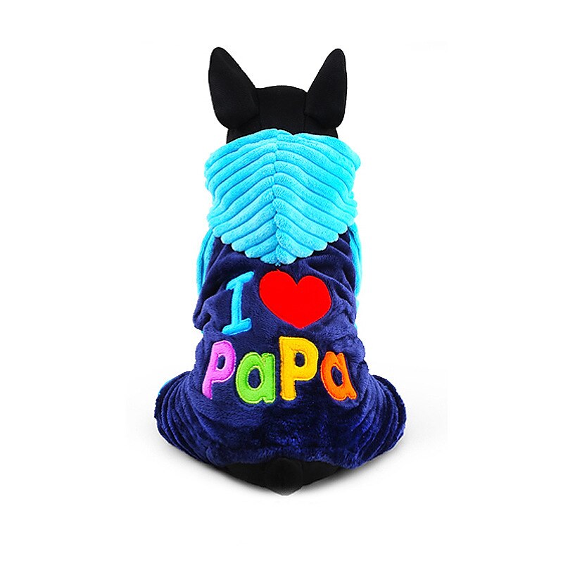 haine pentru câini îi iubesc pe tata și mama iarnă haine pentru câini pentru animale de companie paltoane pentru câini mici, mijlocii, jachete pentru pudel chihuahua (m, i love mama) 2025 - $27.99 –P5