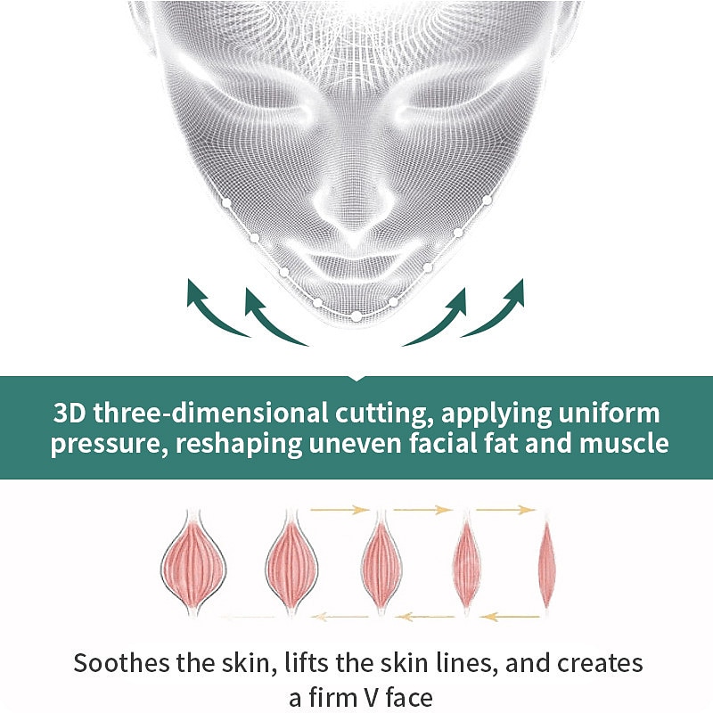 3D Reusable Breathable Beauty Women Anti Wrinkle Slimming Bandage V Shaper  Full Face Lift Sleeping Mask 2024 - $12.99