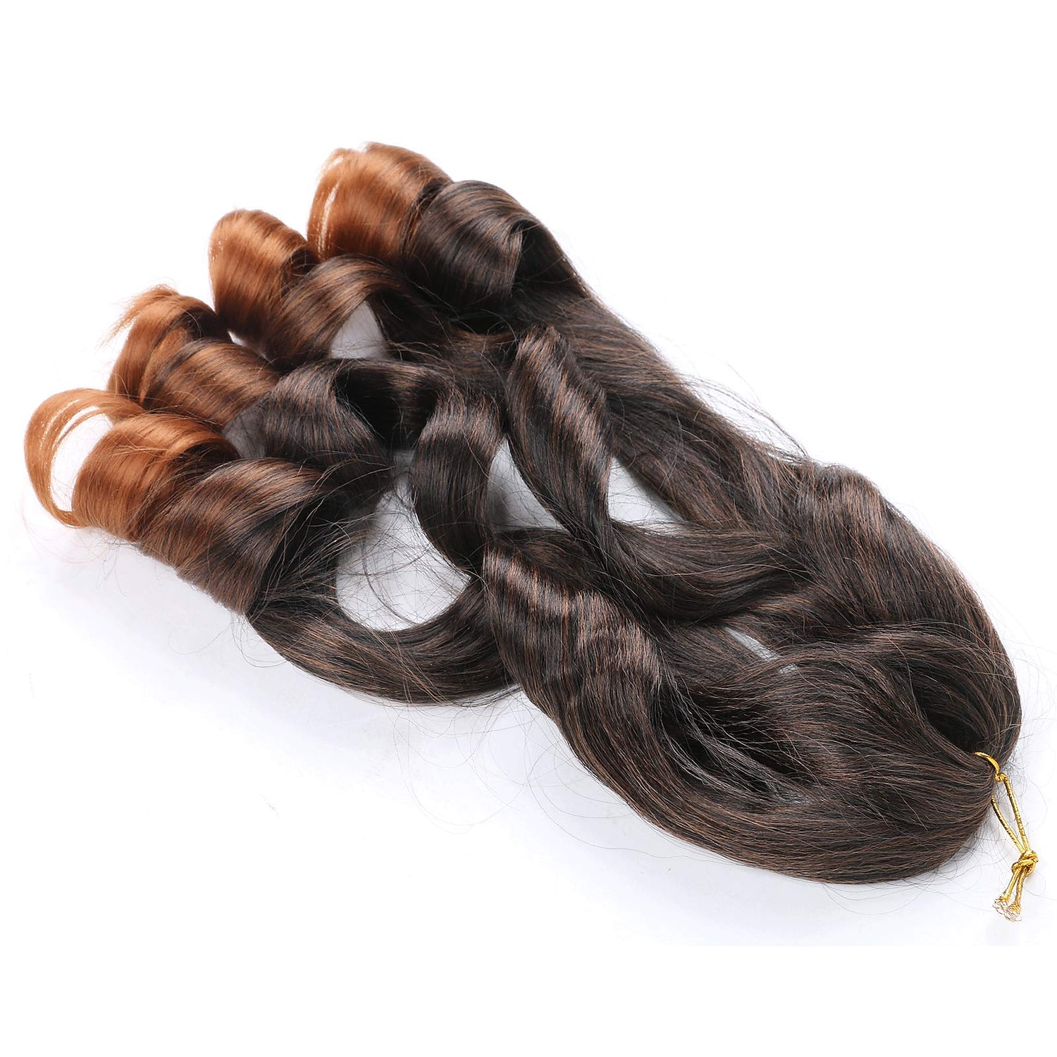 Lot de 6 cheveux tressés rebondissants pré-étirés 22 pouces cheveux tressés ondulés lâches pré-étirés 75/pack extensions de cheveux synthétiques boucles françaises t30 22 pouces 6 packs pour une fête de 2025 ? $38.99 –P7