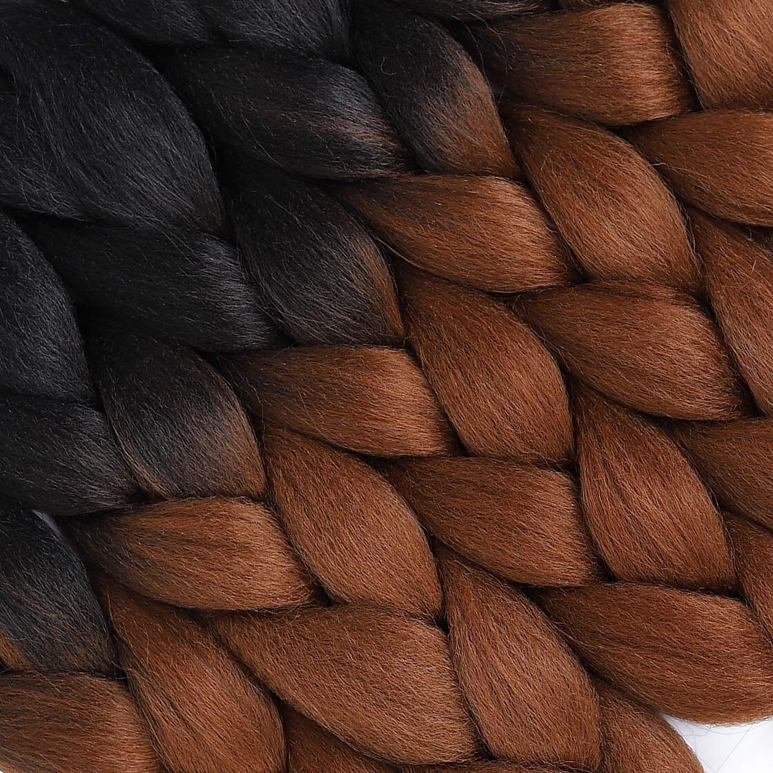 Synthetic Braiding Hair Ombre Braids Hair Jumbo Braiding Hair Extensions for Box Twist Braiding 24inch 3packs 2025 - $28.99 –P3