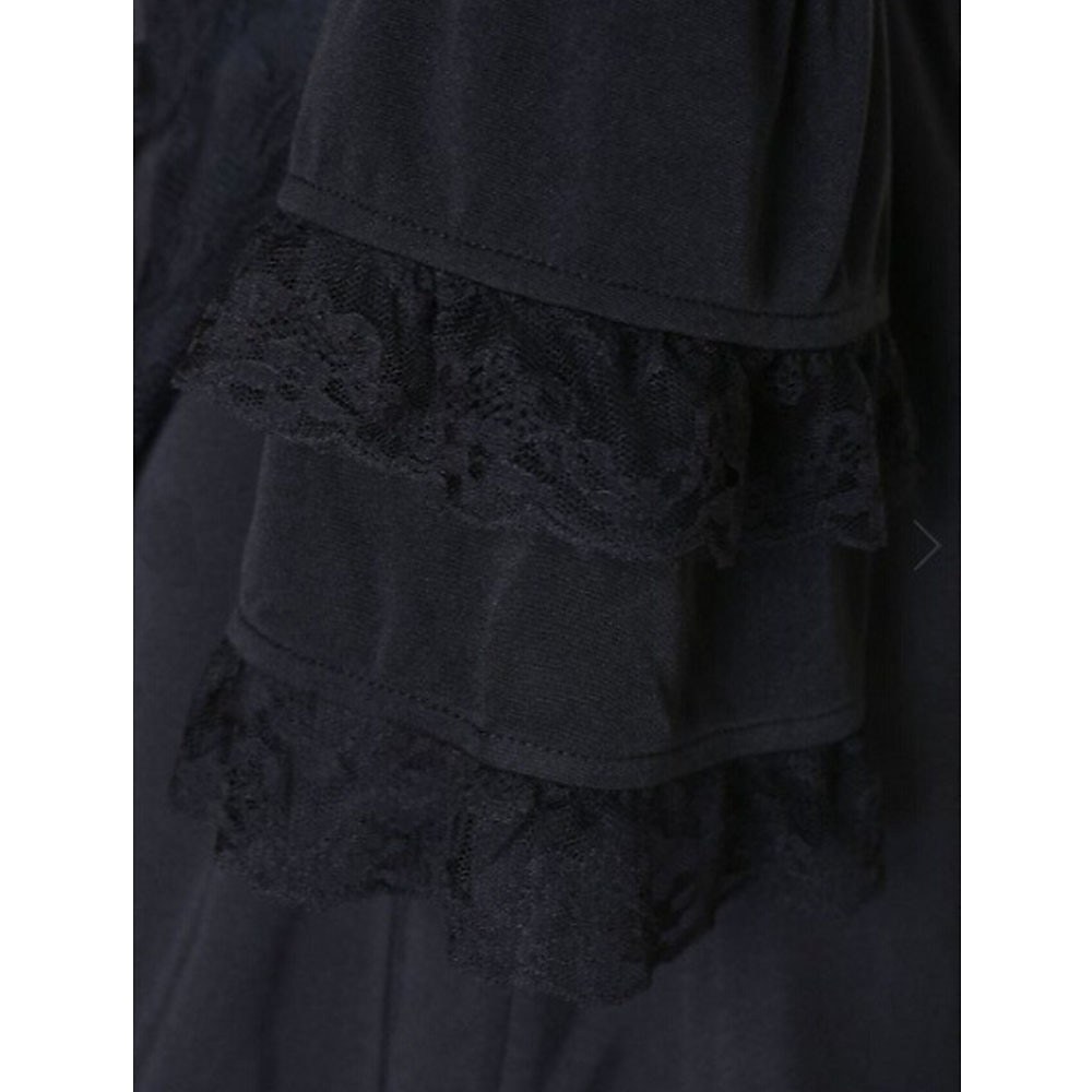 Gotische Lolita Cocktailkleid Vintage-Kleid Kurz Mini Kleid Steampunk Übergrössen Spitze Einfarbig A-Linie Kostüm Damen Fantasie Steampunk Karneval Maskerade Leistung Date Festival Teenager Erwachsene 2026 - $48.99 –P4