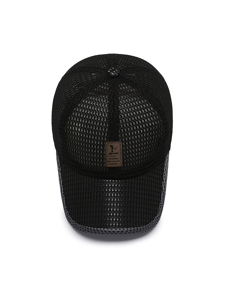 Boné de beisebol masculino boné de caminhoneiro unissex verão respirável chapéu de malha cheia preto azul marinho carta fitness resistente a ultravioleta esportes ao ar livre de 2025 por $11.49 –P6