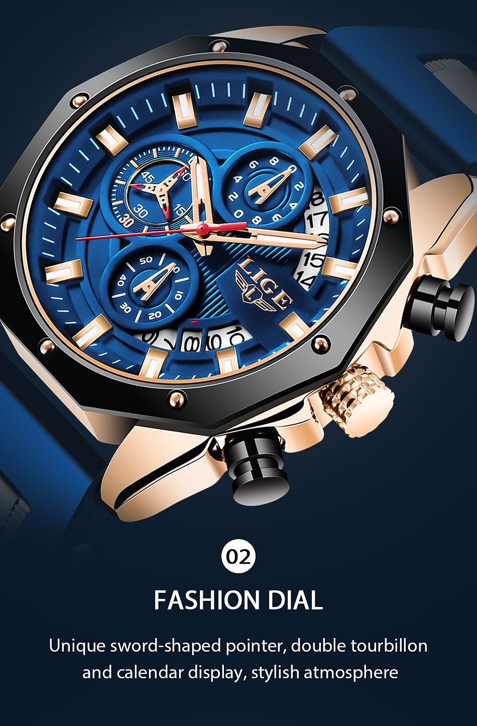 LIGE Mens Watch Quartz Watches for Men Steel Band Men's Analog Quartz Multifunctional Sports Wristwatch Men Date Business Casual Waterproof Quartz Watch 2025 - $39.99 –P9