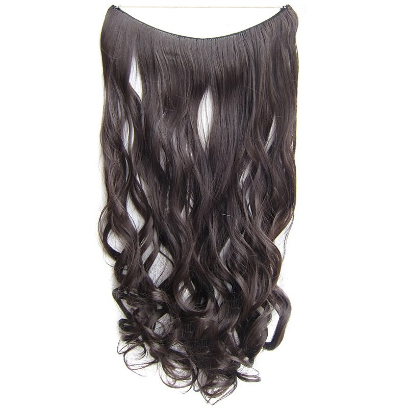 No Clip No Glue Invisible Halo Hair Extension 24inch Long Wavy Hair Synthetic Heat Resistant String Hairpiece 2025 - $19.49 –P5
