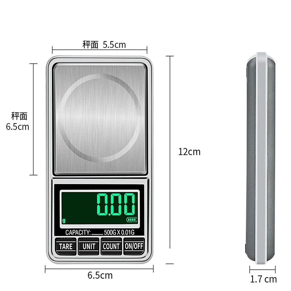500g/0.01g Digital Electronic Pocket Scale for Weighing Gold Jewellery Herbs New 