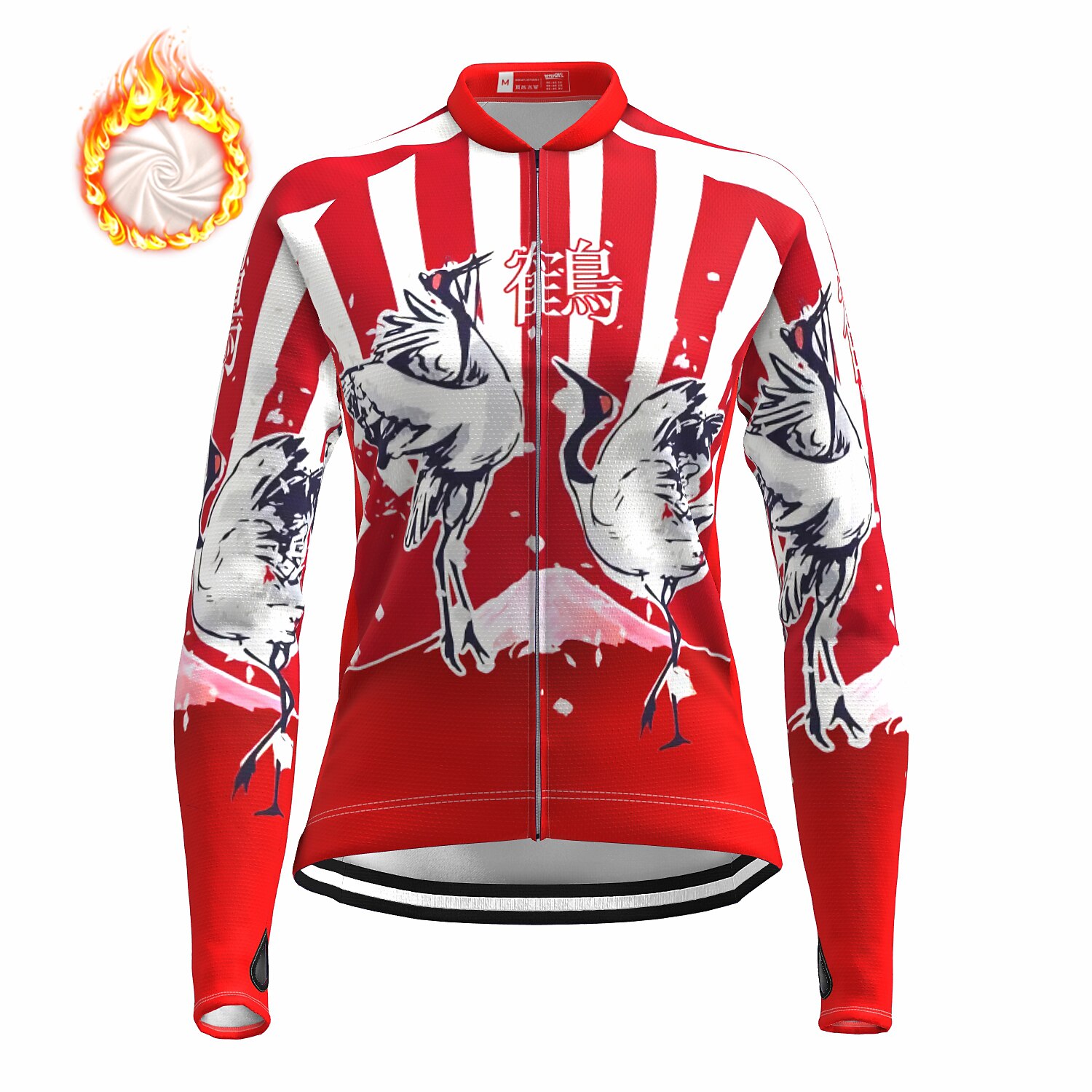 Damen Radtrikot Tiermotiv Hässliche Weihnachten lustige weihnachten Langarm Fahhrad Oberteil mit 3 Gesäßtaschen Mountainbike MTB Straßenradsport Fleece-Futter Warm Reflektierende Streifen Rückentasche 2025 - $34.99 –P1