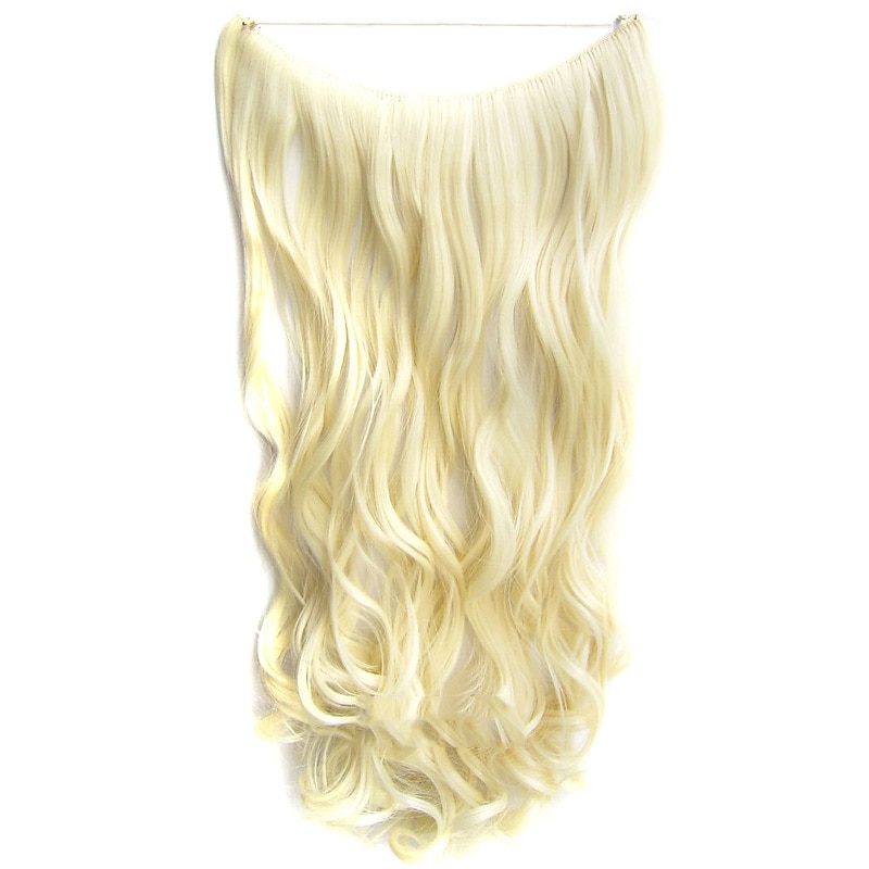 No Clip No Glue Invisible Halo Hair Extension 24inch Long Wavy Hair Synthetic Heat Resistant String Hairpiece 2025 - $19.49 –P14