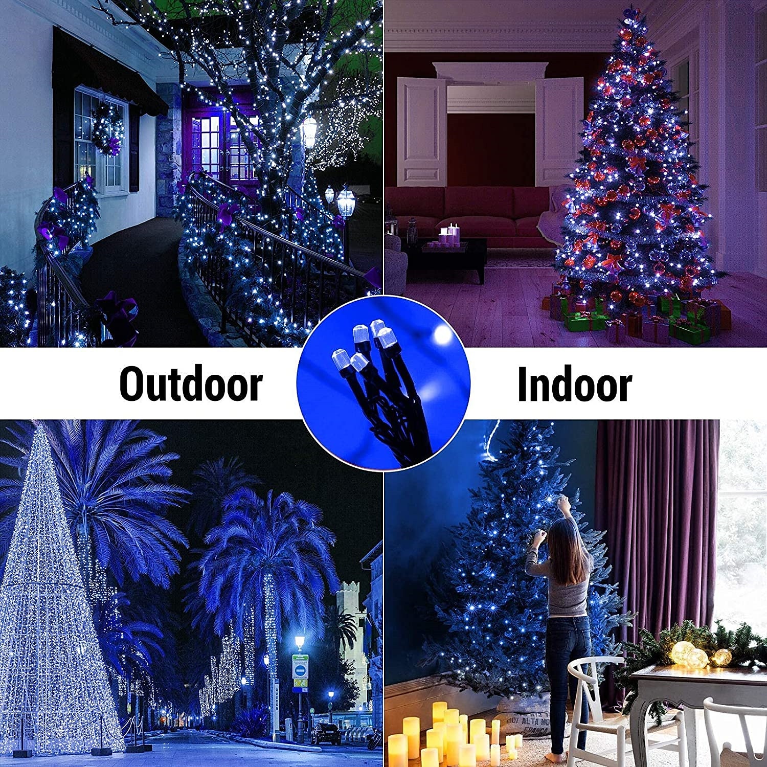 1000 LED (328Ft) Christmas Lights Indoor Outdoor, Christmas String Tree Lights Indoor Green Wire, Indoor and Outside Fairy Light for Christmas Tree, Patio, Elegant Wedding Party Reception 2025 - $42.58 –P8