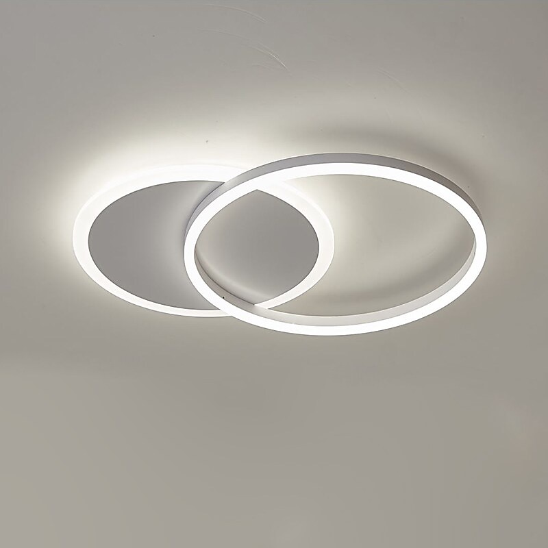 LED Deckenleuchte 40cm Kreis Ring Design Einbauleuchten Aluminium Neuheit künstlerisch modernes einfaches Wohnzimmer Büro Schlafzimmer Esszimmer 110-120v 220-240v nur mit Fernbedienung dimmbar 2025 - $148.99 –P4