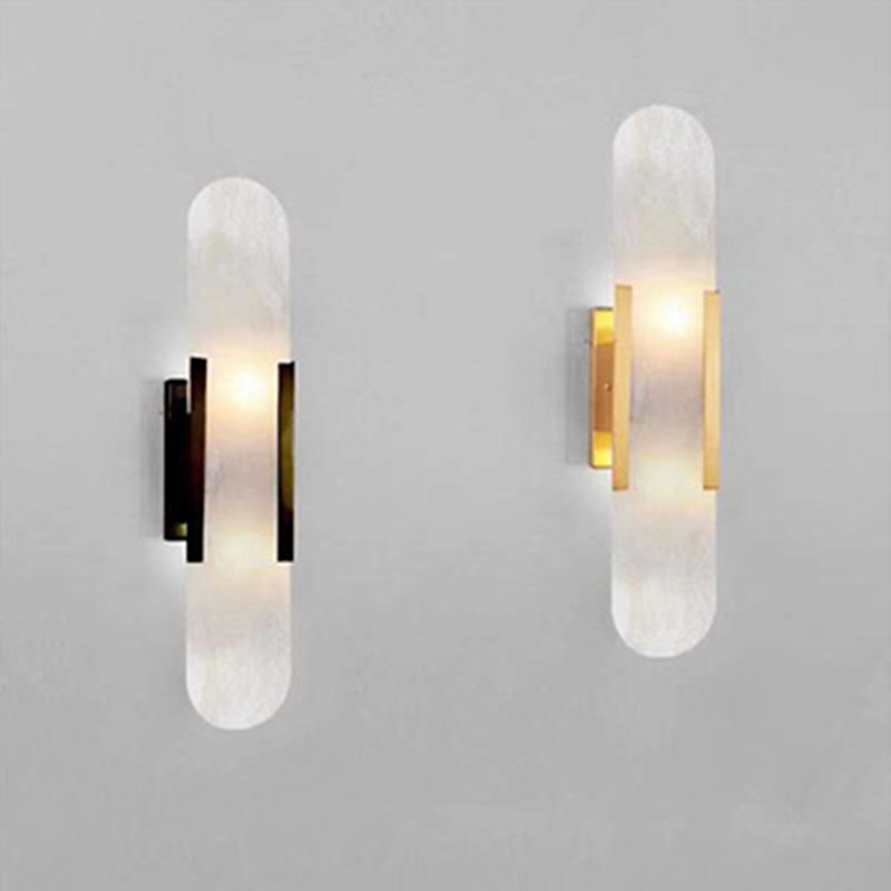 applique da parete led moderno creativo marmo soggiorno personalità camera da letto comodino hotel villa studio corridoio lampada da parete a led del 2025 a $282.09 –P7