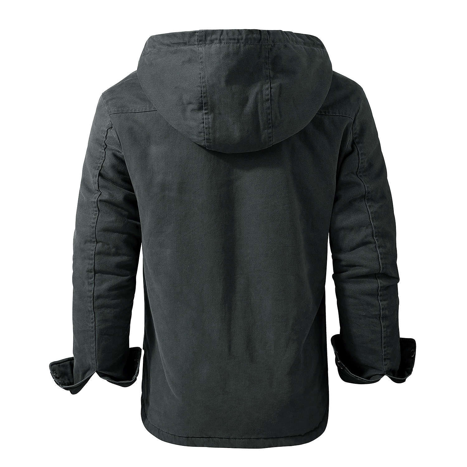 veste de chemise à capuche en molleton doublée de sherpa pour hommes veste rembourrée manteau de travail en flanelle chemise boutonnée veste d'hiver en plein air thermique chaud coupe-vent léger survêtement léger parka chasse ski snowboard pêche de 2025 ? $66.99 –P3